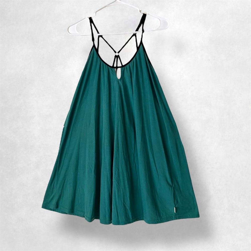 Teal RVCA Mini Slip on Dress